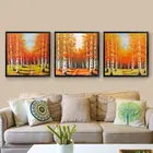 Home goods wall art canvas forest oil paintings on canvas for dining room
