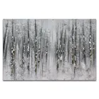 Home Decor Winter Landscape Forest Canvas Wall Art Pictures Of Abstract Painting