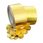 coin chocolate aluminium wrapping foil 38micron