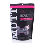 Custom Printed Matt White Plastic Stand Up Pouch With Zipper For Food Packaging