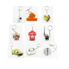 promote free logo fanny kids children baby mini flashing light keychain led light soft pvc