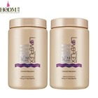 Dust Free Natural Ingredients Blue Color And Purple Color Bleach Powder For Hair