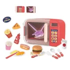 Sale Game Toy Hot Sale E Play DIY Food Cooking Game Cute Small House Appliances Microwave Oven Kitchen Set Toy
