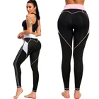 Women's Fitness Leggings Pocket Sports Pants Yoga Pants Love Heart Shape Stitching Tights