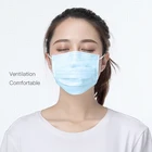 factory price good quality china nonwoven 3 layers disposable earloop face mask