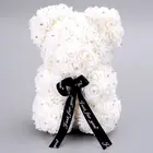 Preserved Rose Teddy Bear Artificial Rose Bear Simulation Rose Gift Box Wedding