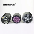 Chunbai 40mm 50mm 55mm 63mm black herb grinder metal grinder weed tobacco grinder custom logo and colors