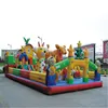 Pvc material inflated air toys jumping slip climb bouncer slide for kids