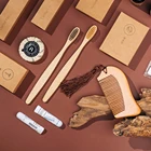Hotel Bamboo Comb Hotel Supplies Custom Wooden Bamboo Comb Shaver Biodegradable Toothbrush Kit