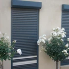 Hot sale thief broken proof aluminum thermal break windows with shutter blinds direct factory