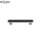 XIANA luxury design leather cabinet handles and knobs for kitchen