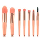 7pcs cute travel makeup brush set perfect for travel or when you go outside new makeup shape makeup brushes