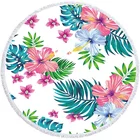 2020 New 100% Microfiber Terry Oversized Thick Mandala Round Beach Towel Blanket with Tassels