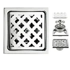 New design easy clean shower room accessories/floor drain cover aluminum/stainless steel floor drainer