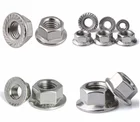 Hex Flange Nut DIN6923 Hex Flange Nut Stainless Steel A2-70 A4-80 Hex Nut With Flange