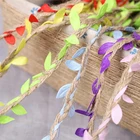 Leaf twine hemp rope Tying ribbons diy handicraft Flower packing Background decoration chandelier and party decoration