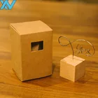 business card holder photo holder memo clips wood base