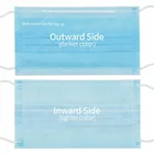 PP melt blown white blue pink non woven face mask