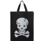 Recycled Dark Recycled PP Non Woven With Golw In The Dark Ink Shopping Bag