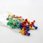 Multi-Color Plastic Pawns Pieces for Board Games Tabletop Markers Component
