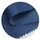 new product 2020 textiles downjacket garment cationic denim color polyester two tone twill gabardine fabric