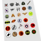 Custom Die Cut PVC Vinyl Sticker Sheet Hero sticker Logo Printing