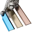 304 stainless steel hardwood floor tile accessories decorative metal flat trim strips