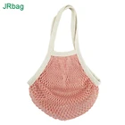 BSCI Audit Factory Eco Friendly Washable Fruits Grocery Reusable Shopping Cotton mesh Bag for Vegetables