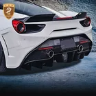 Hot Sale SVR Style Carbon Fiber Ducktail Spoiler For Ferrari Car 488 Rear Spoilers Wing