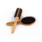 Custom portable travel small eurotech natural baby nylon bristle kids detangling wood boar bristle hair brush