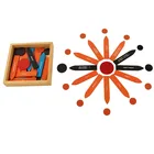 Cama Montessori material educational wooden language toys Reading Analysis 2nd Chart & Box for kindergarten kids and baby