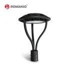 IP65 Waterproof RoHS CE LM79 LM80 Outdoor post top area lighting led garden street light dimmable garden light lamp
