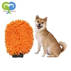 microfiber chenille dog hair smooth bath washing brushes massage cleaning pet grooming gloves