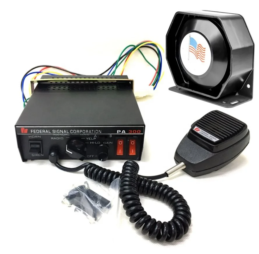 Pa300 Siren System With 200w Speaker Car Sirena Ambulancia Emergency