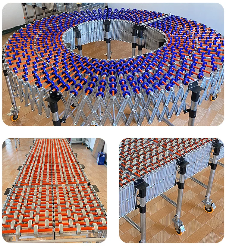  Steel gravity skate wheel telescopic roller conveyor .png