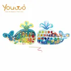 Kid Toys High Quality New Design Lovely Whale Shape Math Match Game Board Kid Learning Educational Toys