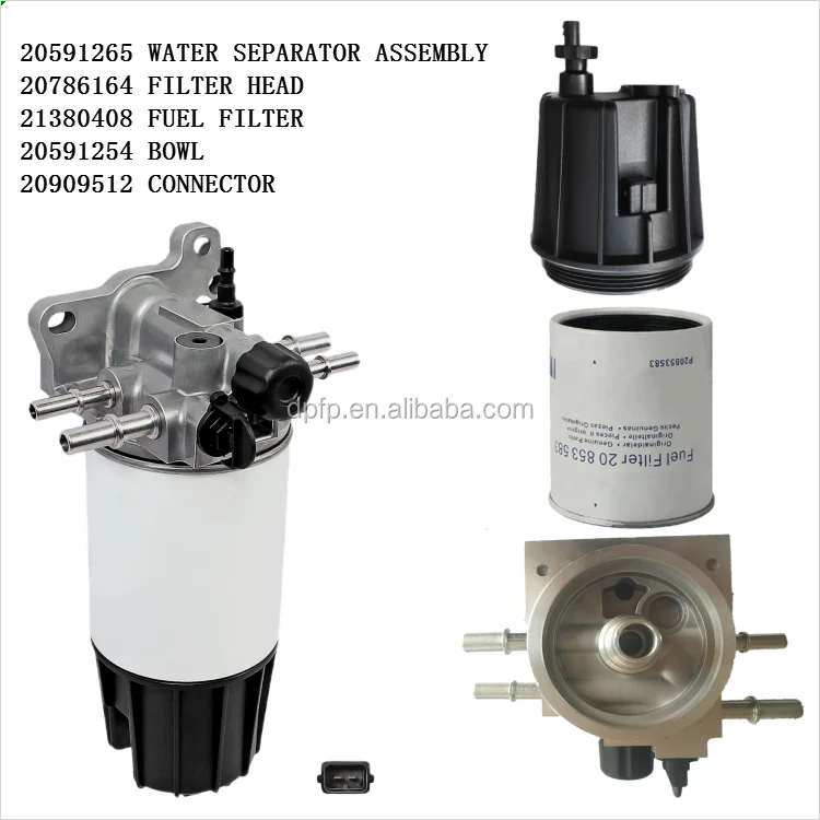 Fuel Filter Water Separator Assembly 20591265 For Truck B6r De Fe Fl