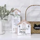 Wood Wood Wood Sign Decor Factory Direct Supply Home Decor Wood Plank Rustic Farmhouse Metal Wooden Sign Ornament