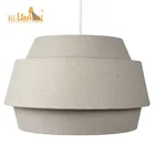 Modern Handicraft Triple Lamp Pendant Light Shade Grey with Bottom Diffuser