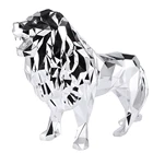 Modern Decoration Life Size Lion Animal Sculpture Outdoor Statue