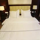 Wholesale Cotton 5 star Hotel Satin white Bedding Set Bed Linen