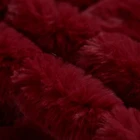 Brown Color Good Hand Feeling Rabbit Faux Fur Upholstery Fabric Flame Retardant Fake Fur