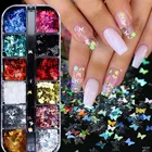 Butterfly For Glitter 3D Butterfly Nail Glitter Sequins Laser Holographic Glitter For Craft Wedding Party