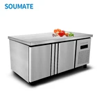 stainless steel display refrigerator table top fridge