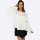 latest fashion blouse design clothing manufacturers ladies oversize chiffon long sleeves women tops