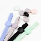 Wholesale Adjustable Buckle Elastic Band Ear Rope Plastic Ear Buckle Silicone Stopper