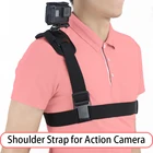 Adjustable Shoulder Strap Mount Harness Stabilizer Single Shoulder Chest Strap Support for gopro hero 7 6 5 4+3/2/1