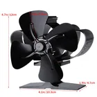 Fan Professional Silent Fireplace Accessories Fan Mini Stove Fan Heat Powered Stove Top Fan