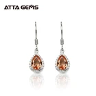 Zultanite Gemstone Clip Earrings for Women Solid 925 Sterling Silver Created Color Change Earrings Wedding Fine Jewelry