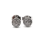 Top Sale New Model Korean Beautiful Flat Back Small Round Tiny Stud Earring